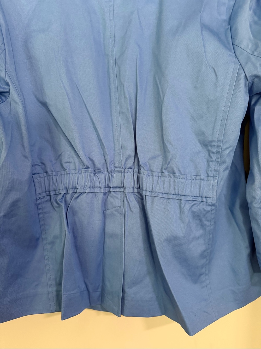 Joan Rivers QVC Vintage Y2K Blue and White Stitched Cotton Blazer Women’s XL - Picture 6 of 10